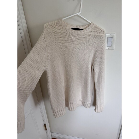 Jenni Kayne Cashmere Amelia Crewneck Ivory XS - Picture 5 of 7